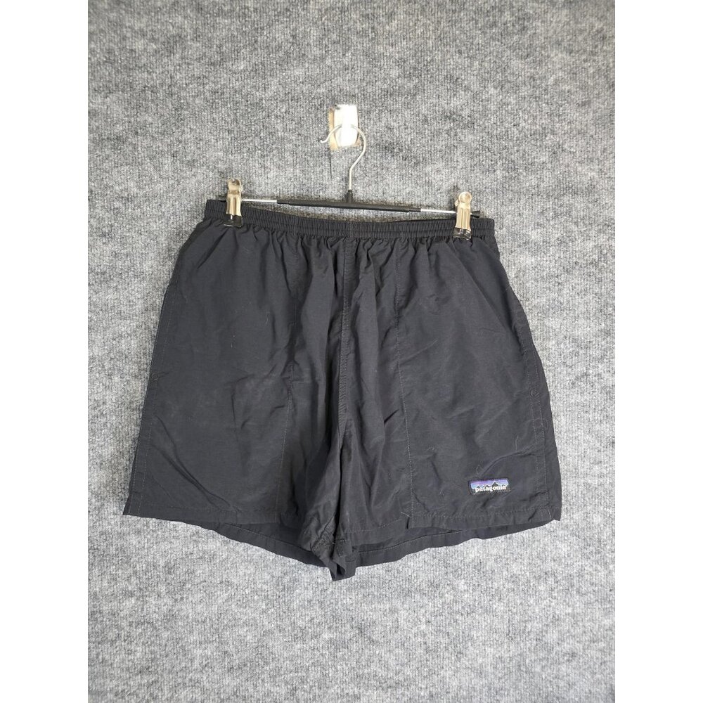VTG Patagonia Short Men M Black Baggies Swim Trunks Nylon Mesh Lined Outdoor